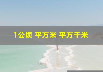 1公顷 平方米 平方千米